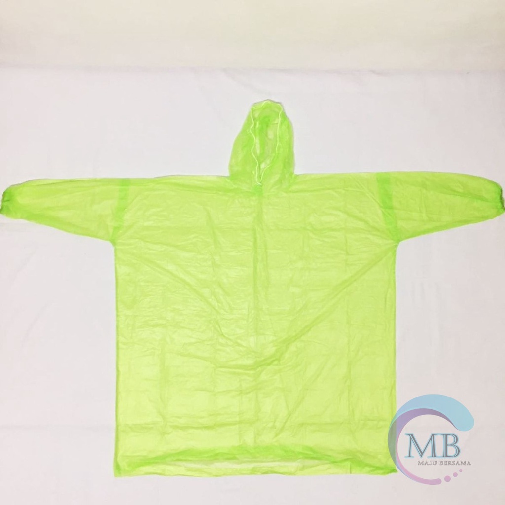 RT60 rain coat mantel jas hujan darurat plastik lengan panjang sekali pakai MB2744