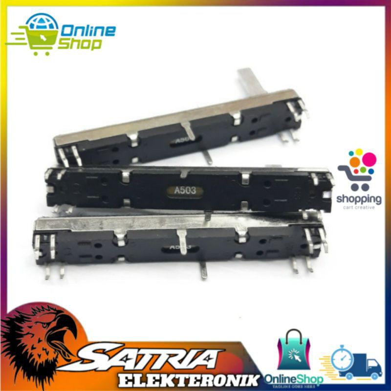 POTENSIO GESER 7,5CM KAKI 4-4 A50k