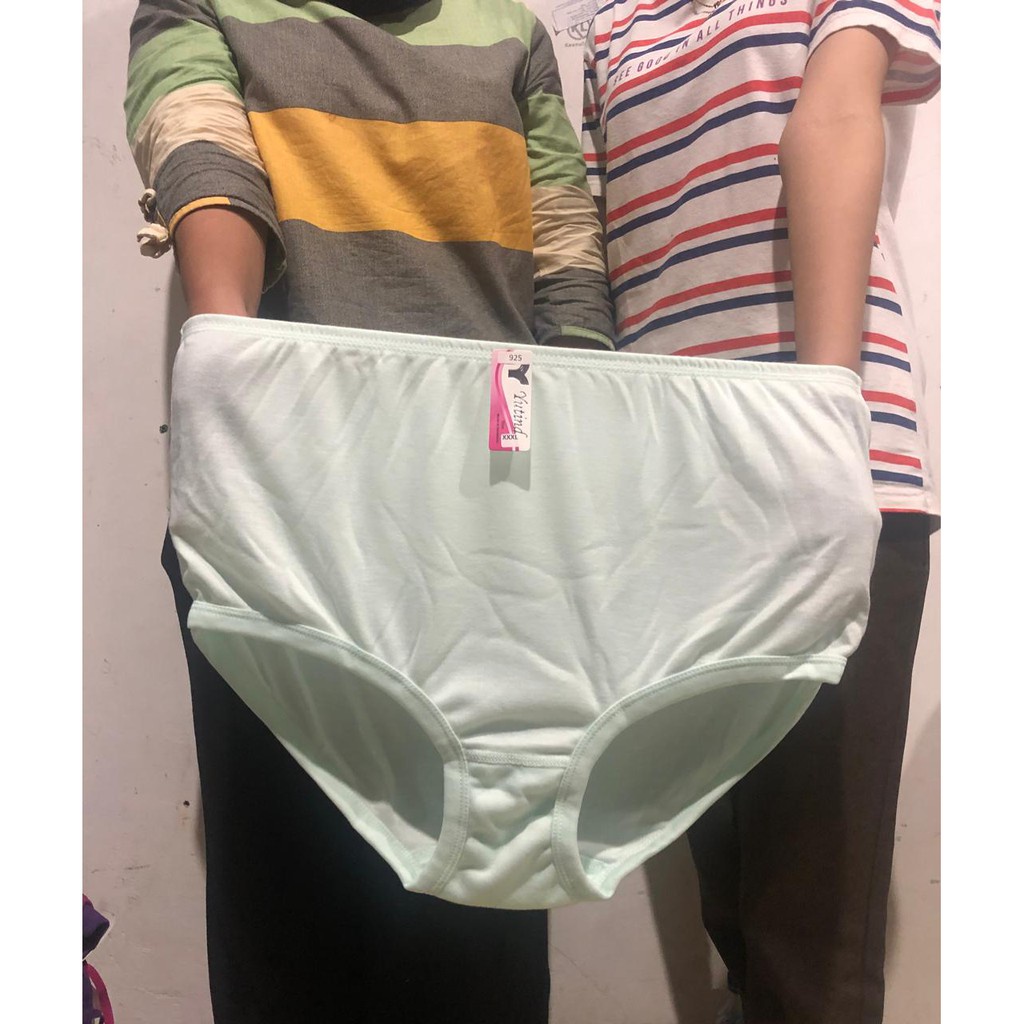 YUTIND Art 925 | Celana dalam wanita Katun TEBAL SUPER JUMBO WARNA MUDA BIG SIZE 4L 5L MUAT 110 KG