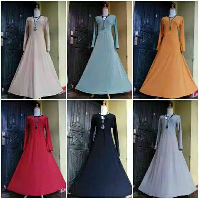 Gamis Polos Jersey Size XL