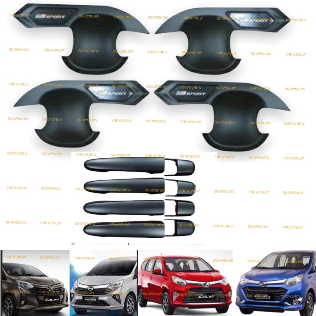 Paket Outer handle Cover Calya Sigra 2016 2022 Up GR Sport Hitam