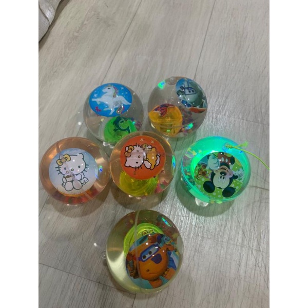 Mainan anak Flash Elastic ball LED yoyo Rp12999/pcs
