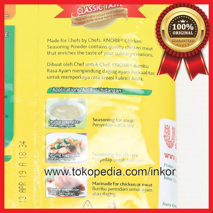 

Terpopuler Gojek/Grab Knorr Chicken Seasoning Powder Bumbu Rasa Ayam Pouch 1Kg Terheboh