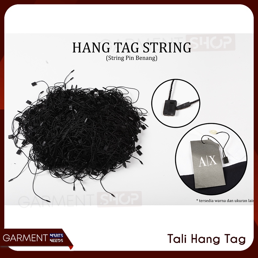 

SPB1 - Hang Tag String Lock Pin Tali Label Baju Pakaian Isi 1000 Pcs