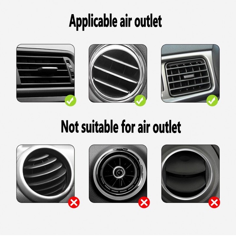 1pc Bracket Holder Ponsel Tipe Y Desain Kartun Panda Dapat Ditarik Dapat Disesuaikan Untuk Ventilasi Udara Mobil