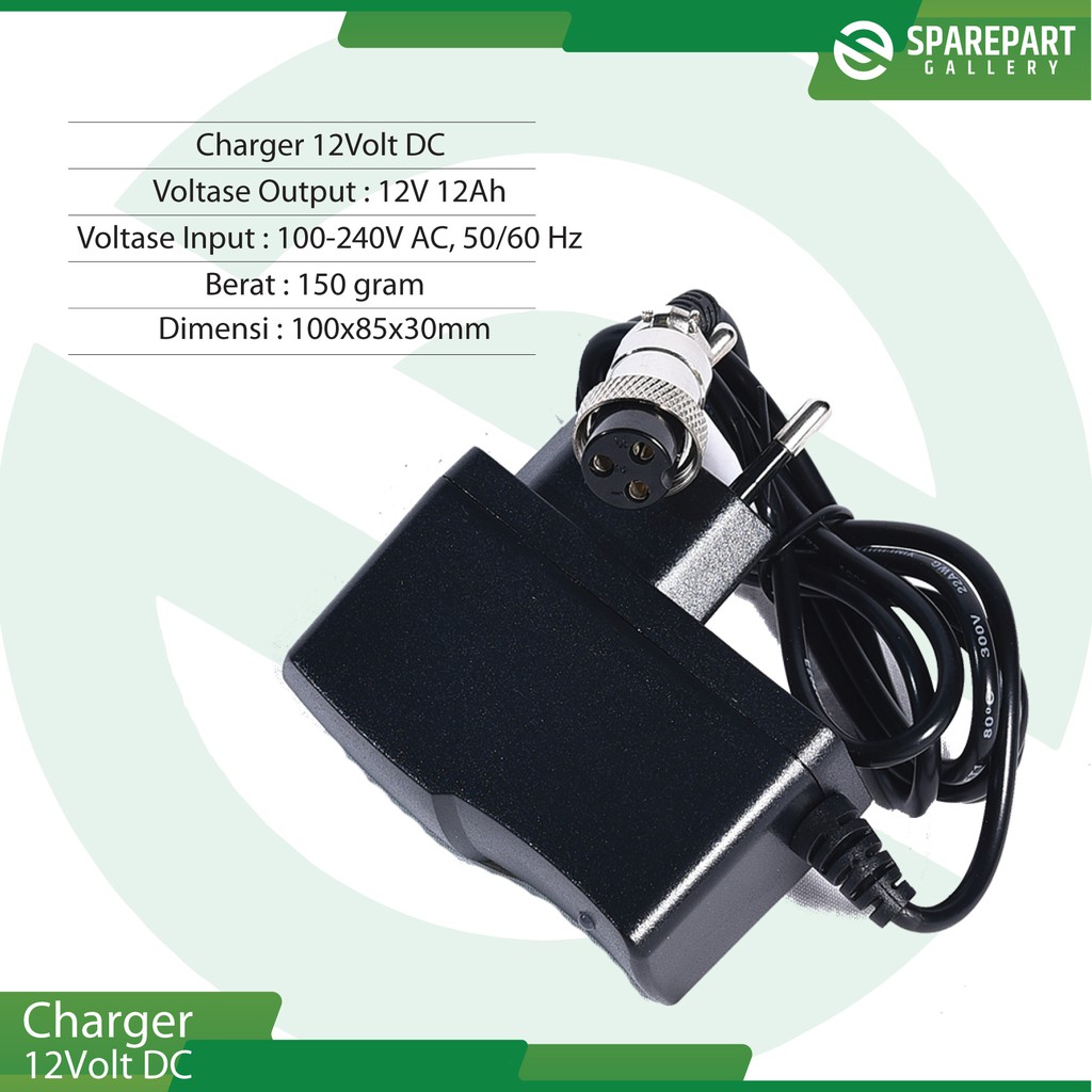 Charger 12V DC 100W skuter roda-3