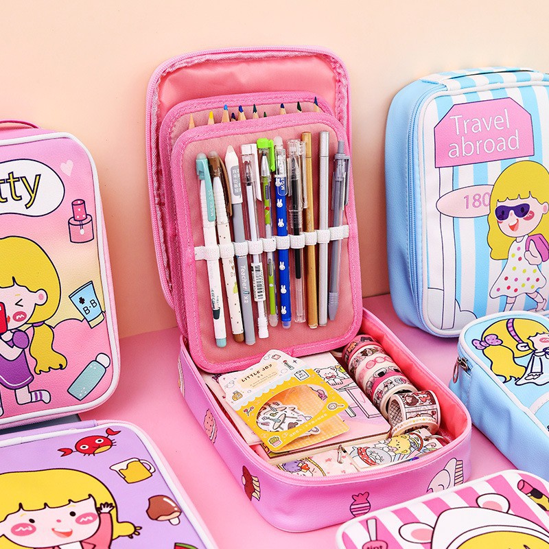 

Seven Colors Organizer Bag Sticker / Tas Tempelan Stiker Anak Pen Warna Warni SET