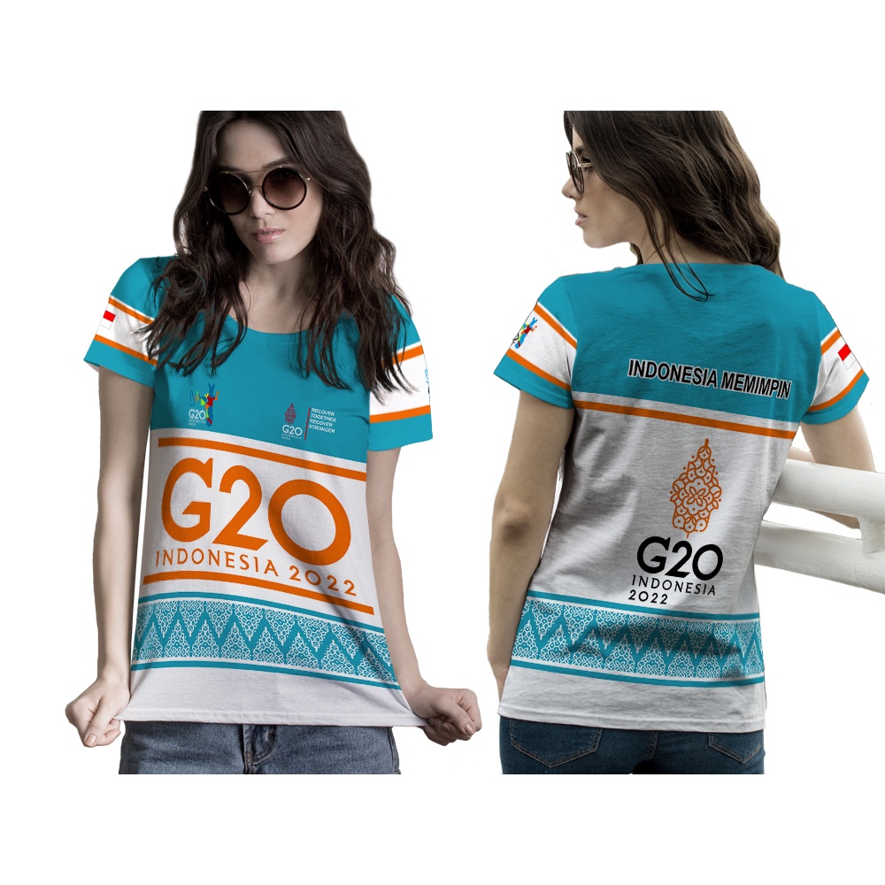 Utamamedia - Kaos Wanita G20 / Kaos G20 2022 Indonesia Memimpi