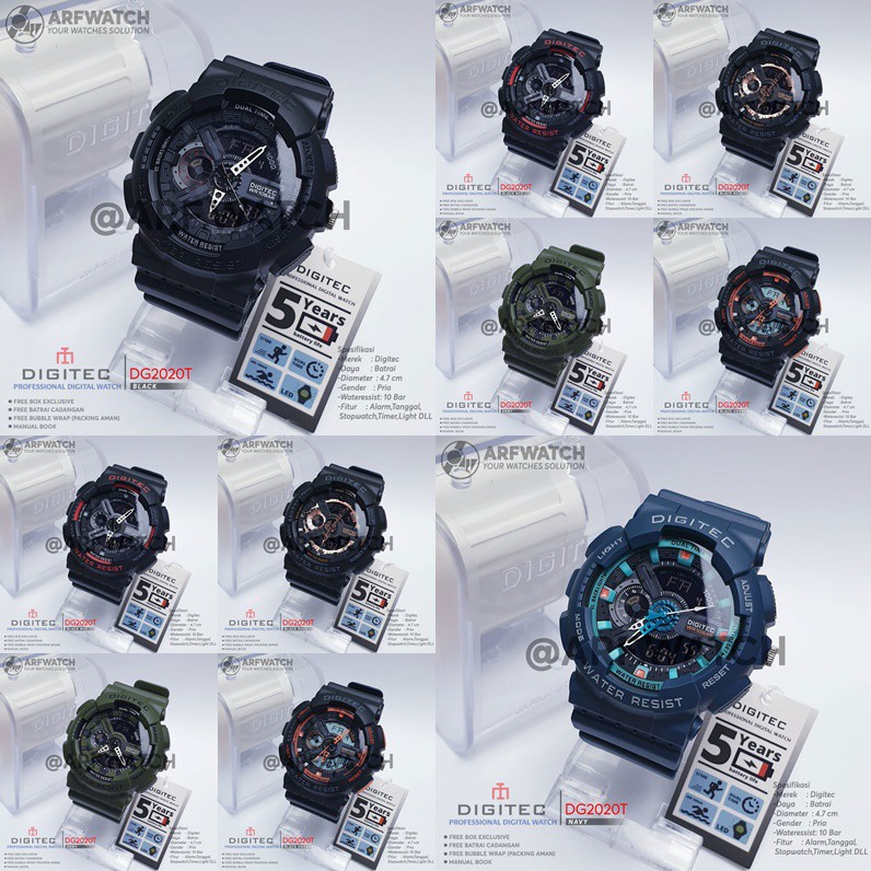 Jamtangan pria digital DIGITEC DG2020T