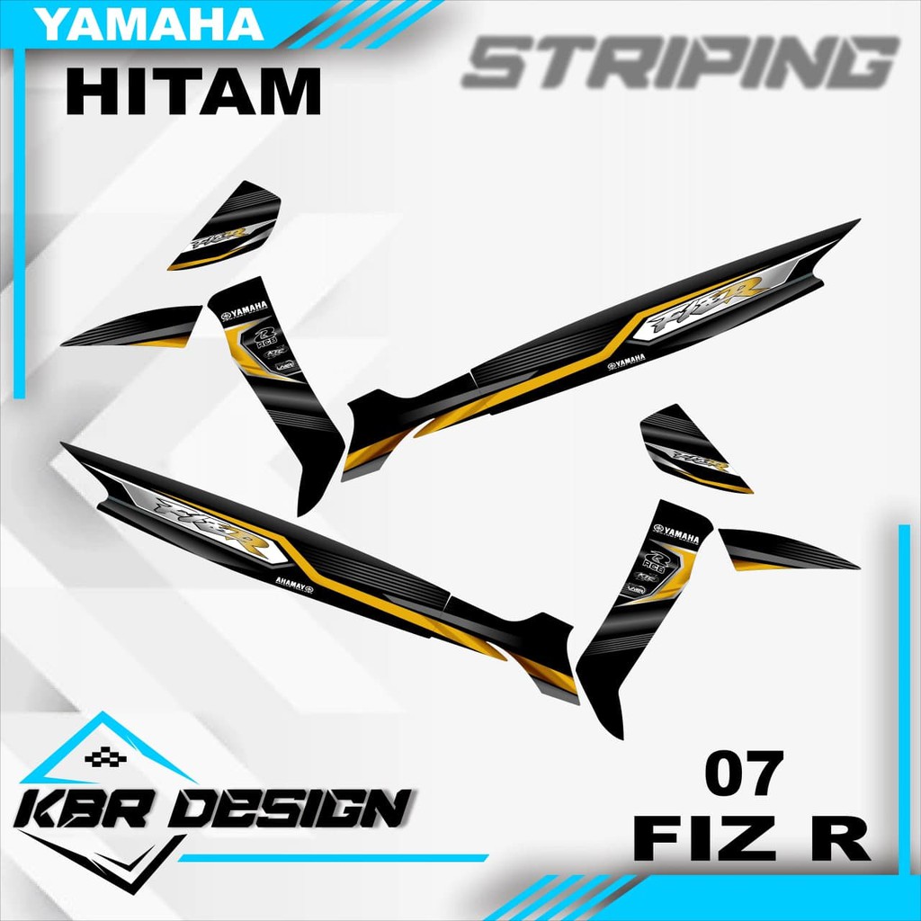 fiz r (cod) stiker motor striping fiz r motor yamaha motor sticker variasi Racing07