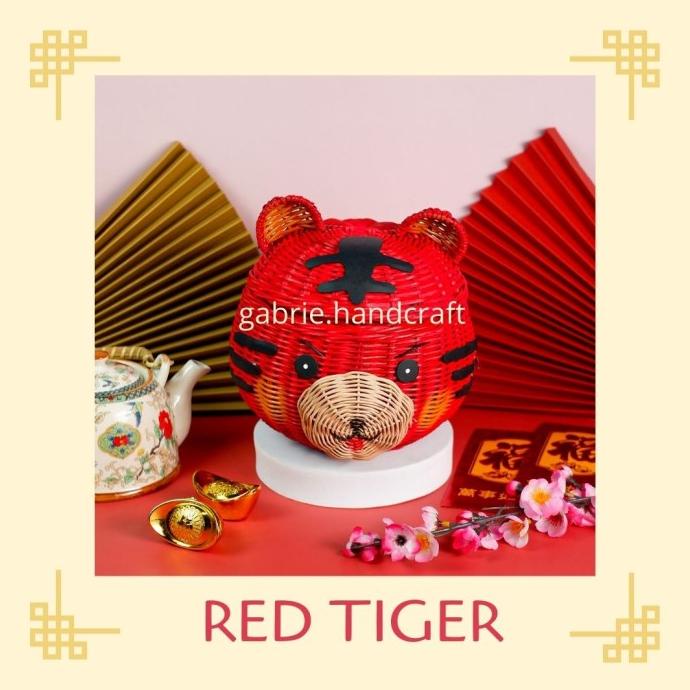 

ROTAN KEPALA MACAN (RED) - TEMPAT HAMPERS IMLEK / MANYUE / ONE MONTH