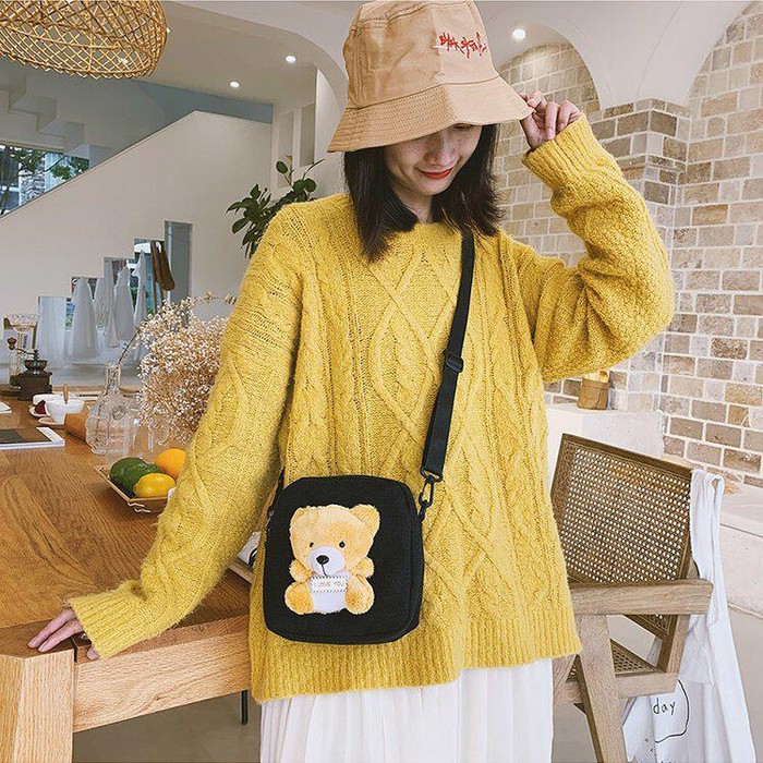 Tas Selempang Boneka Beruang Bag Wanita Imut Lucu