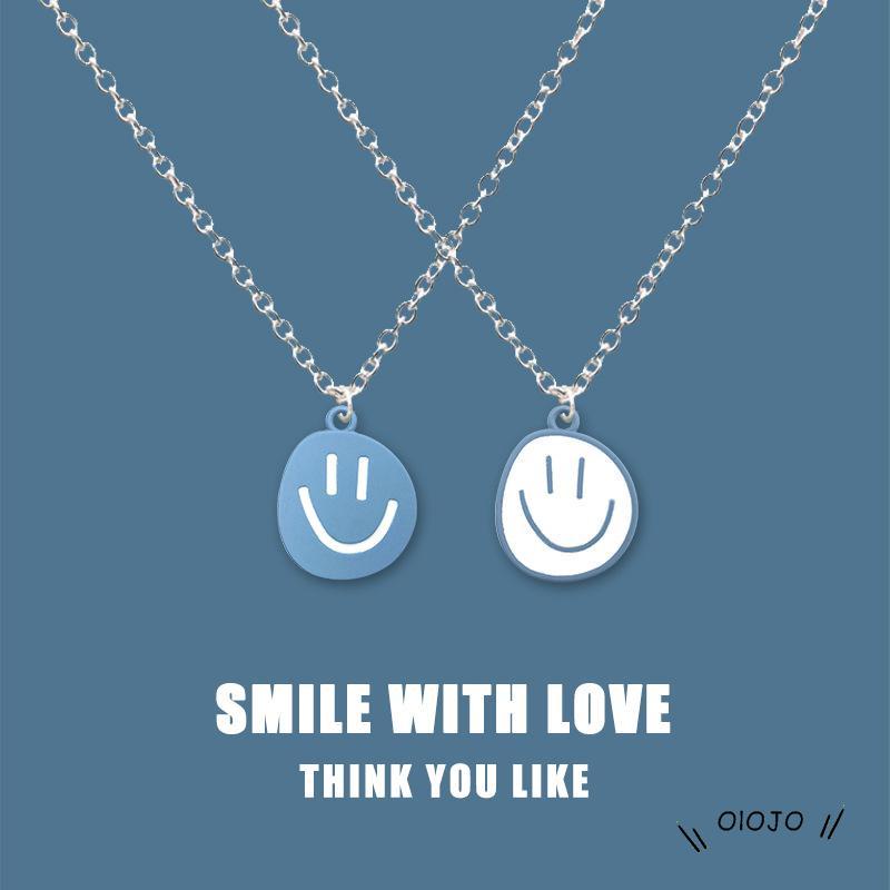 【COD】Kalung Rantai Dengan Liontin Smiley Face Untuk Wanita