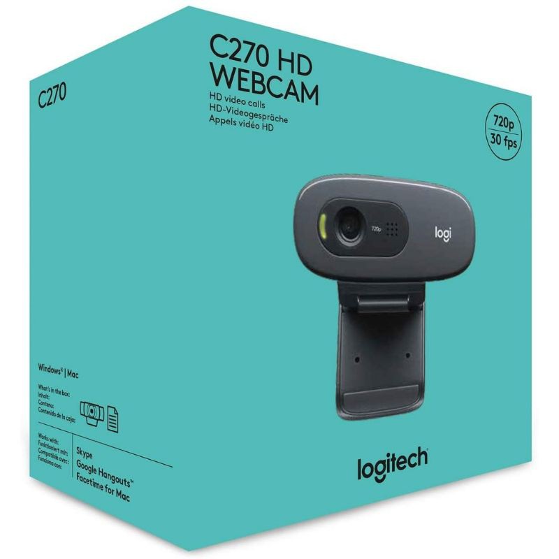 Logitech C270 Webcam HD 720P,  BRIO 300 Full HD 1080 dengan Shutter Privasi, Mikrofon Noise Reduction