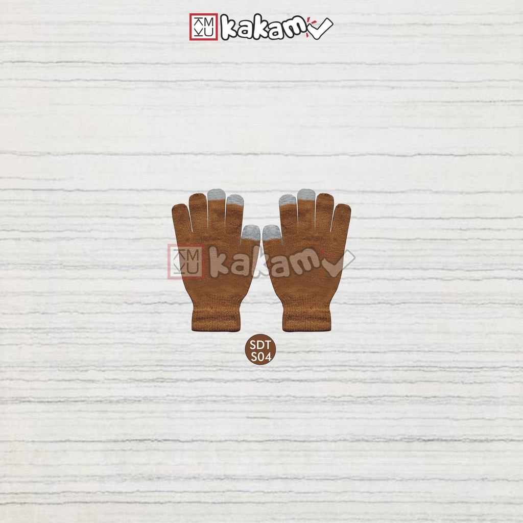 Kakamu Sarung Tangan Dewasa Rajut Touch Screen