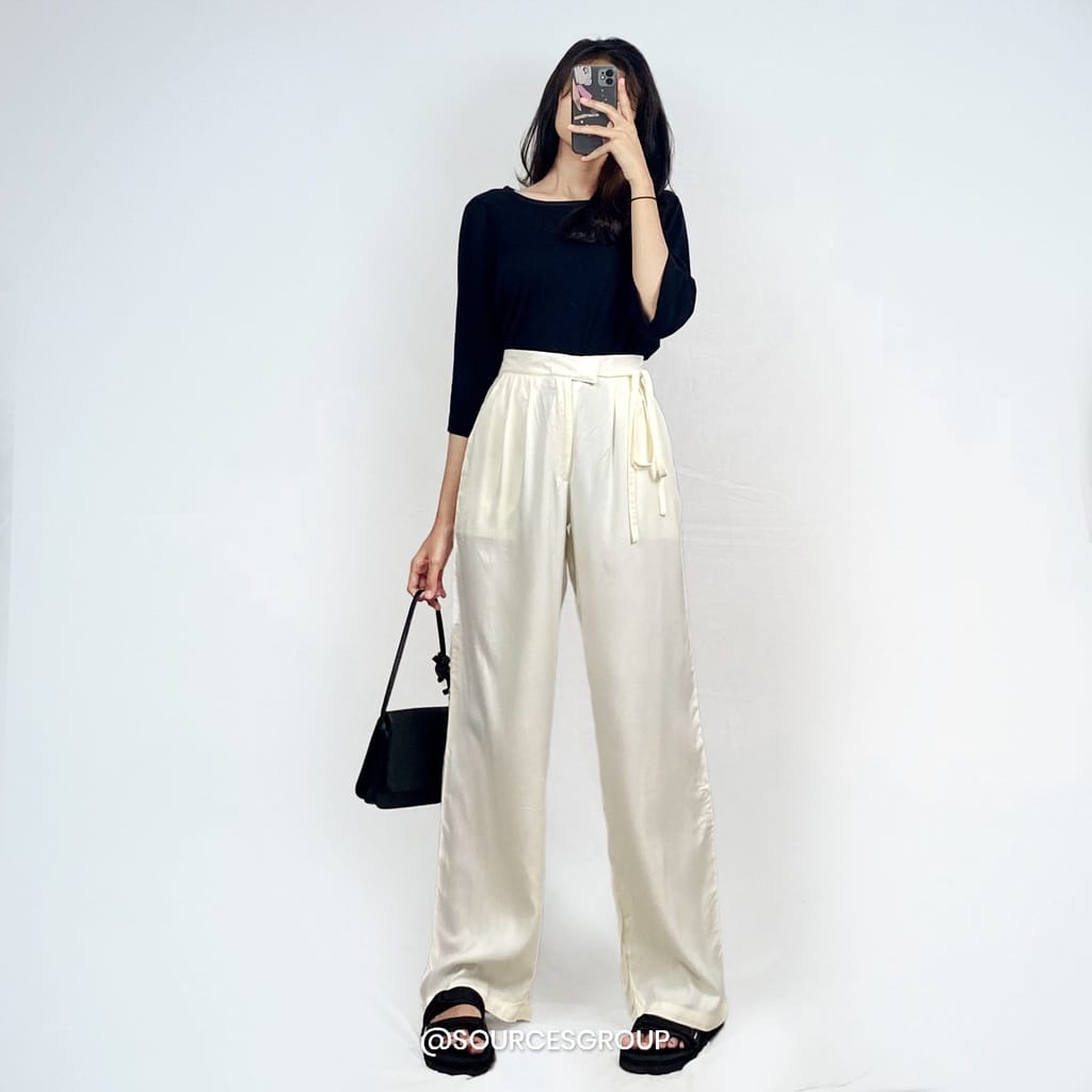 BEFAST - ZEC OOTD Wanita Celana YUKO / Oliver Pant Kulot RAYON DIAMOND / Celana Panjang Terbaru / Celana Kulot Trendy / Kulot Terlaris / OOTD Wanita Ala Korean Style / Celana Panjang Casual / Fashion Wanita Kerja