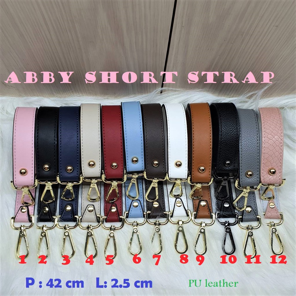 bagstrap pendek 2.5 cm tali tas pendek strap tas abby panjang 42 cm