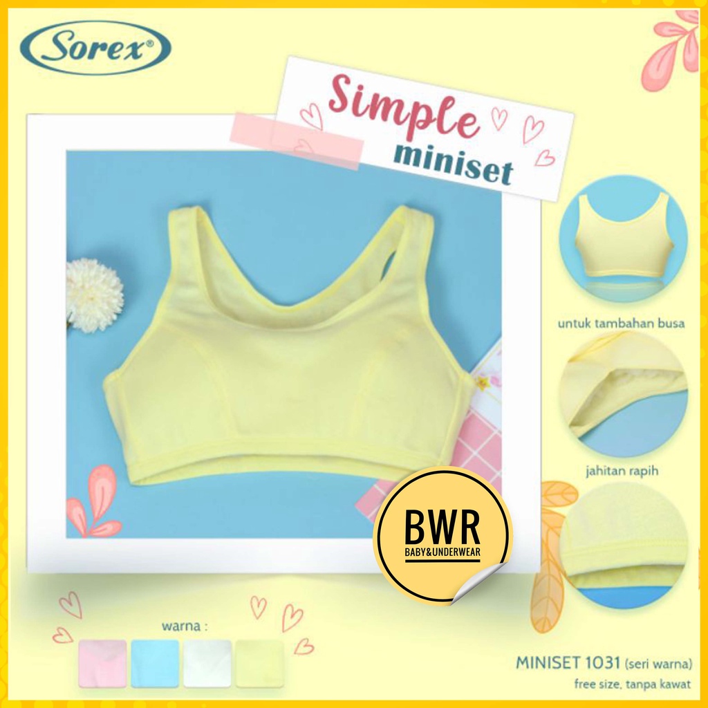 Miniset Sorex Remaja Y1031 Rainbow / Miniset Remaja ABG Perempuan Tali Lebar y 1031 - Bwr
