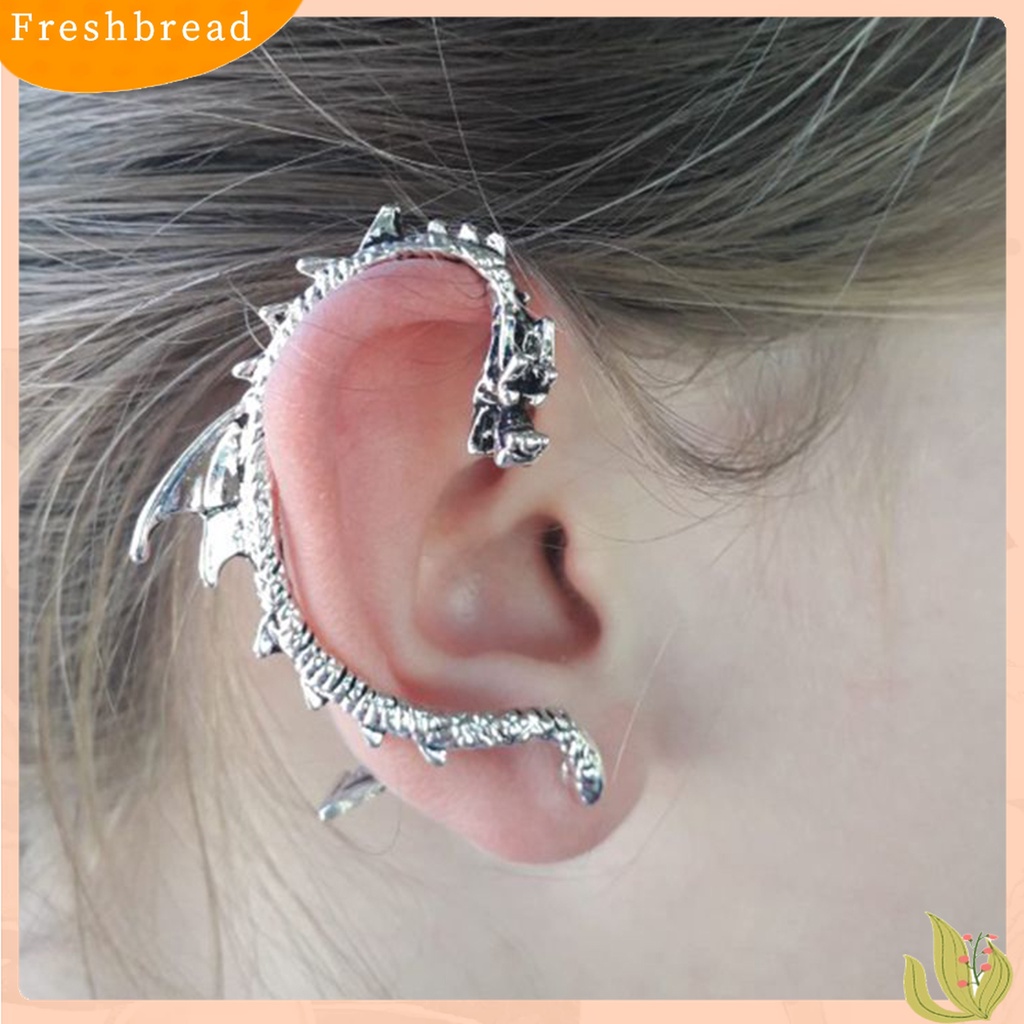 Frx1Pc Ear Cuff Bentuk Naga Bahan Alloy Gaya Gothic Punk Rock Untuk Pesta