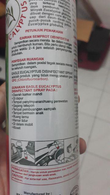 [promo] Eagle Eucalyptus Disinfectant Spray 280 Ml Termurah