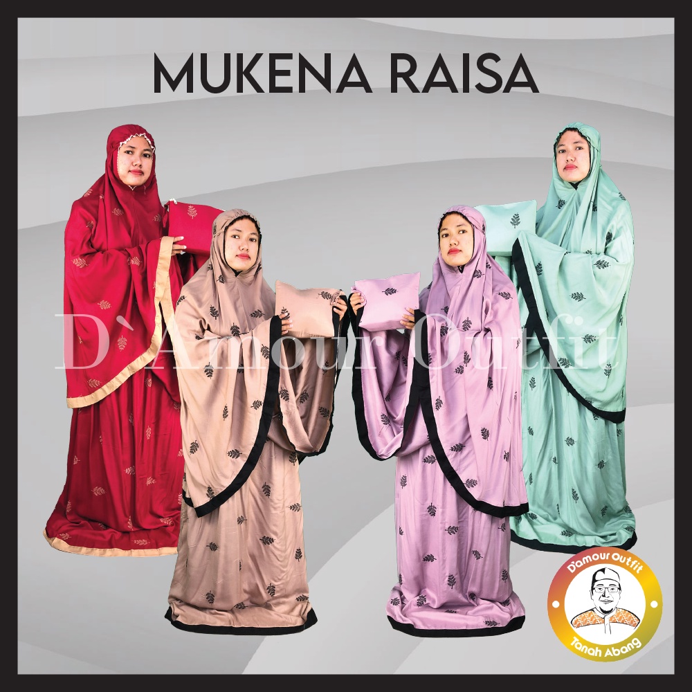 Mukena Dewasa Bordir, 8 Warna Rayon Premium, Mukena Dewasa Bordir Raisa, Mukena Travelling Dewasa