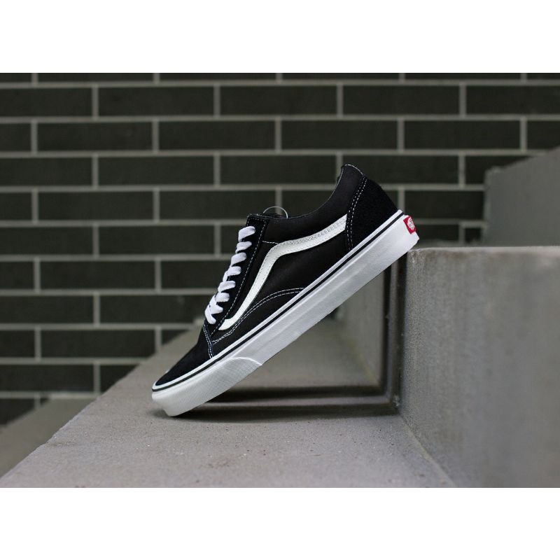 Sepatu Vans Original 100% Oldskool Classic Black White Pria Wanita Waffle EVB DT Bergaransi