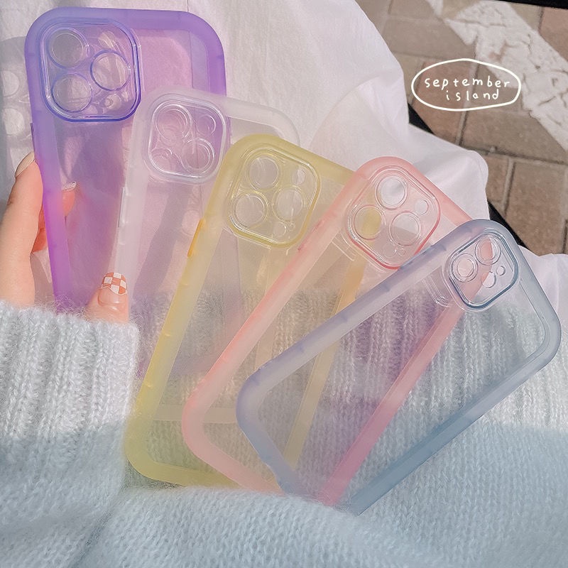 Soft Case Silikon Transparan Shockproof Untuk IPhone 12 13 11 Pro Max X Xs Max Xr