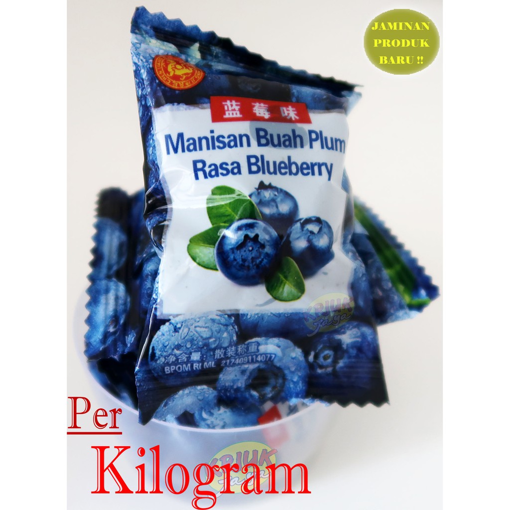 

Manisan Buah Plum Basah Rasa Blueberry Packing Spesial ( 1 Kg )