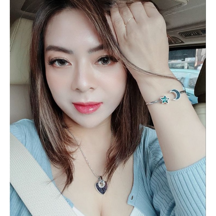 KALUNG GELANG HEART BLUE GERMANIUM MCI ORIGINAL