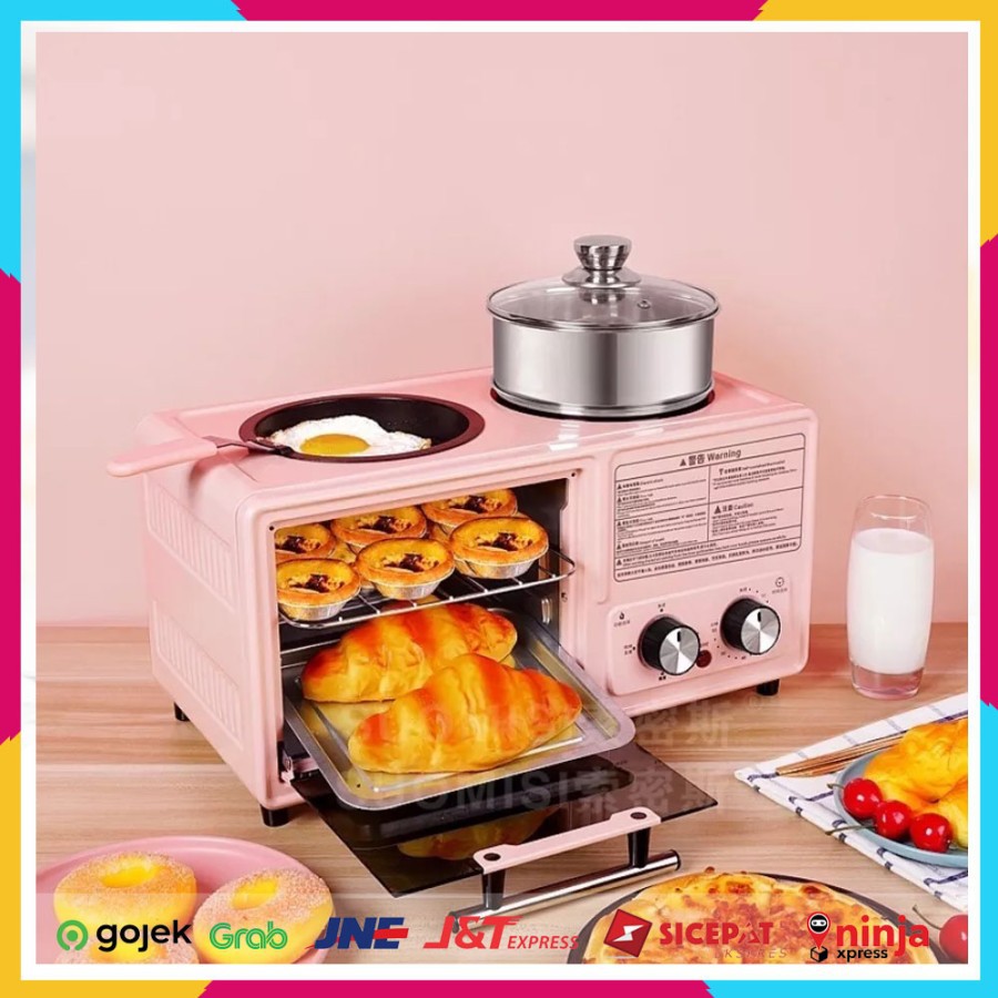 Breakfast Machine Oven Listrik HC 3 in 1 Serbaguna