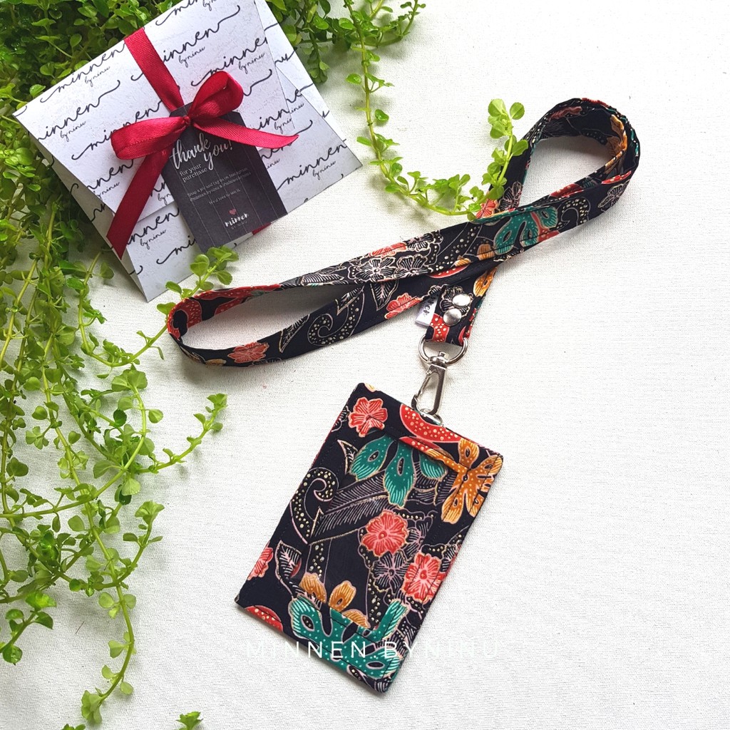 

ID Card Holder Batik - One Face Lanyard Set (BC-47)
