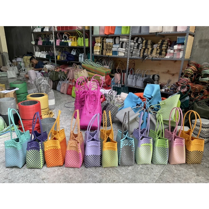 Tas Jali Pastel Original Varian Motif Sangat Kokoh dan Lentur / Tas Souvenir Premium / Tas Terkini