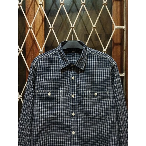 kemeja uniqlo second original L kemeja kasual pria murah terlaris