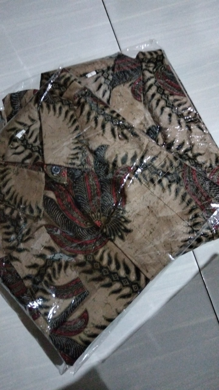 New Arrival Distro Batik Pria Bordir Sogan Hrb026 Batikaf Notoarto Batik Ipnu-ippnu Hem Pria  Bw 113