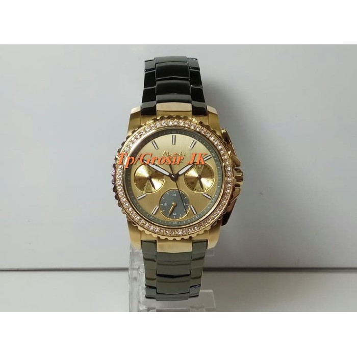 Jam Tangan Alexandre christie / AC Cwe 6455 Rantai Gold Kombi ORIGINAL