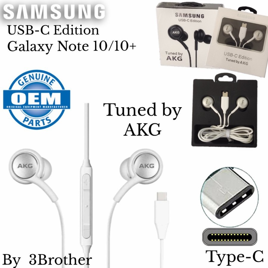 Hf Headset SAMSUNG AKG USB-C Note 10+ Buds In-ear Earphones Stereo