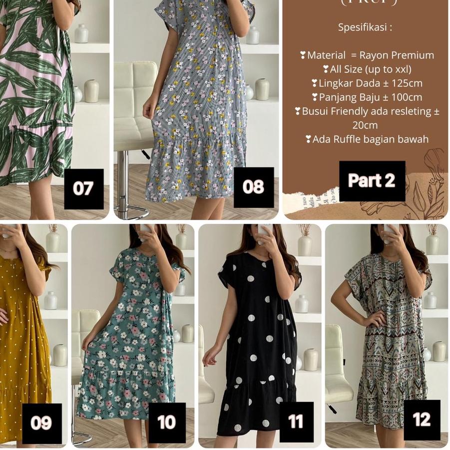 New DASTER PENDEK RUFFLE / DASTER SELUTUT BUSUI / DASTER