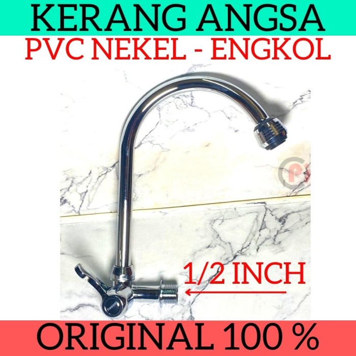 FRESCOES Keran Model Leher Angsa Bahan PCV Chrome Nekel