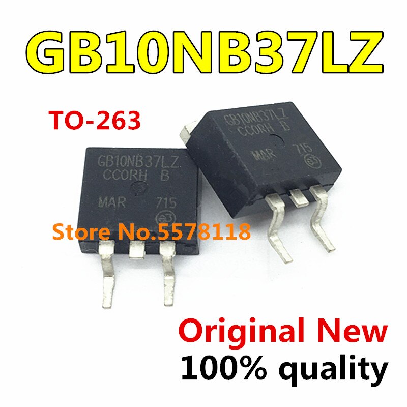 (Ready Stock) 10pcs TGB10NB37LZT4 STGB10NB37LZ STGB10NB37 GB10NB37LZ GB10NB37 10NB37 TO-263 Chip