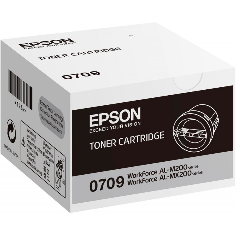 Toner Epson Cartridge 0709 Workforce AL-m200 AL-mx200 Original