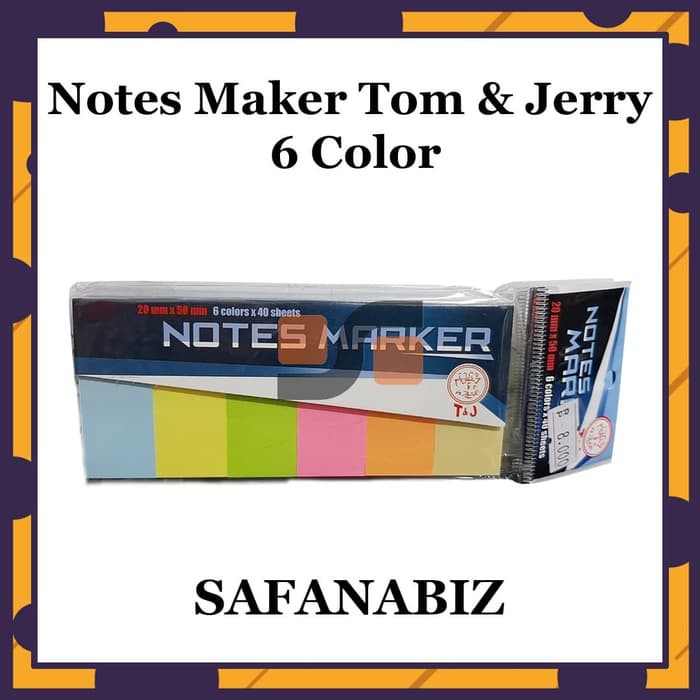 

Sticky Notes Marker Tom & Jerry 20mm x 50mm Harga Grosir ATK Terdekat