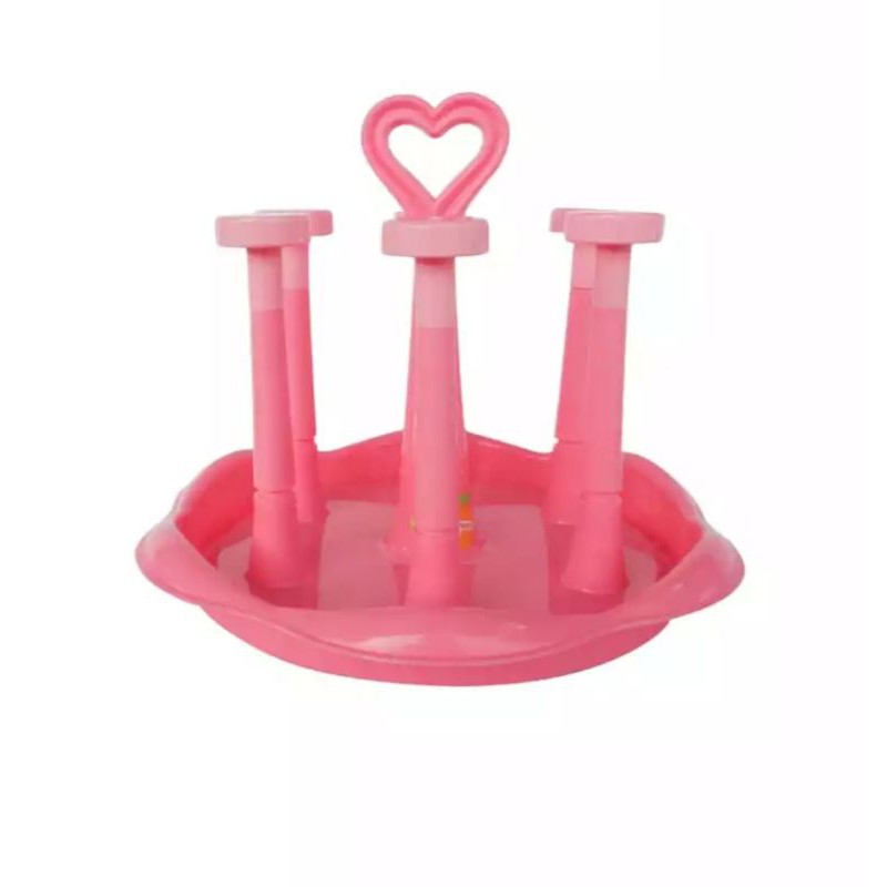 promo new cangkir  love set pink + stand gelas golden lemon