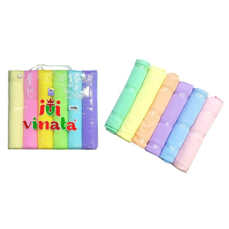 VINATA!!! 6PCS BEDONG BAYI VINATA POLOS-BEDONG BAYI SIZE 125X90-BEDONG BAYI BERKUALITAS