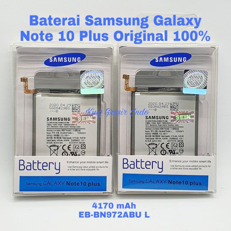 Baterai Samsung Galaxy Note 10 Plus Original 100% Battery Batre