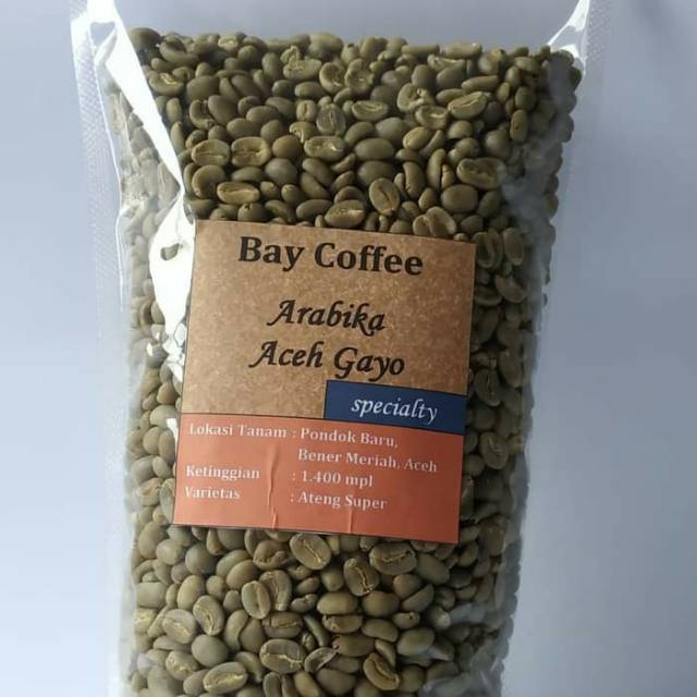

Green Bean kopi Arabika specialty Aceh Gayo