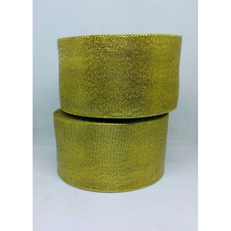 

Pita kain Glitter lebar 5 cm per roll 20 yard