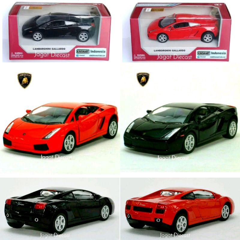 Kinsmart Lamborghini Gallardo Mainan Mobilan Mobil Jagat Diecast Kinsmart Lamborghini Sport Skala 38