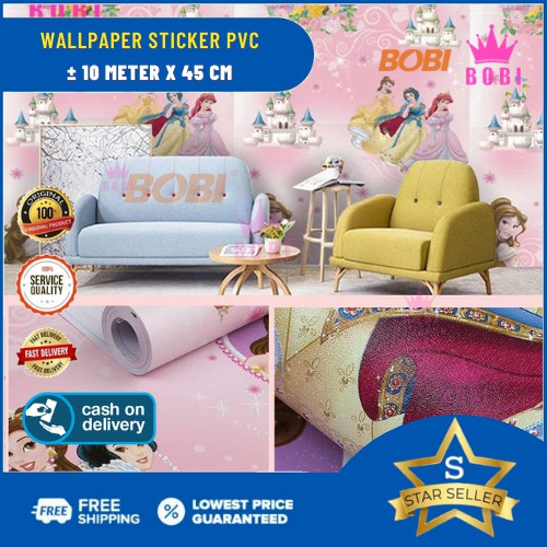 Wallpaper Sticker Motif Princess 5287  / Wallpaper New 2020 / Ukuran 9mx45cm