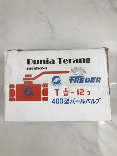 Stop Kran Air / Ball Valve Kuningan 1/2” FREDER