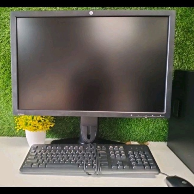 Paketan PC HP i3 Gen 4 + Monitor HP 24 Inch IPS + Key + Mouse, Garansi